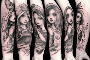 American Mcgees Alice in Wonderland tattoo idea