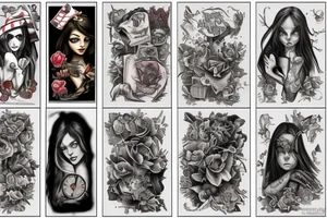 American Mcgees Alice in Wonderland tattoo idea