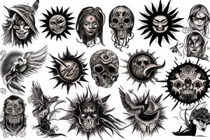 Sunburst tattoo idea