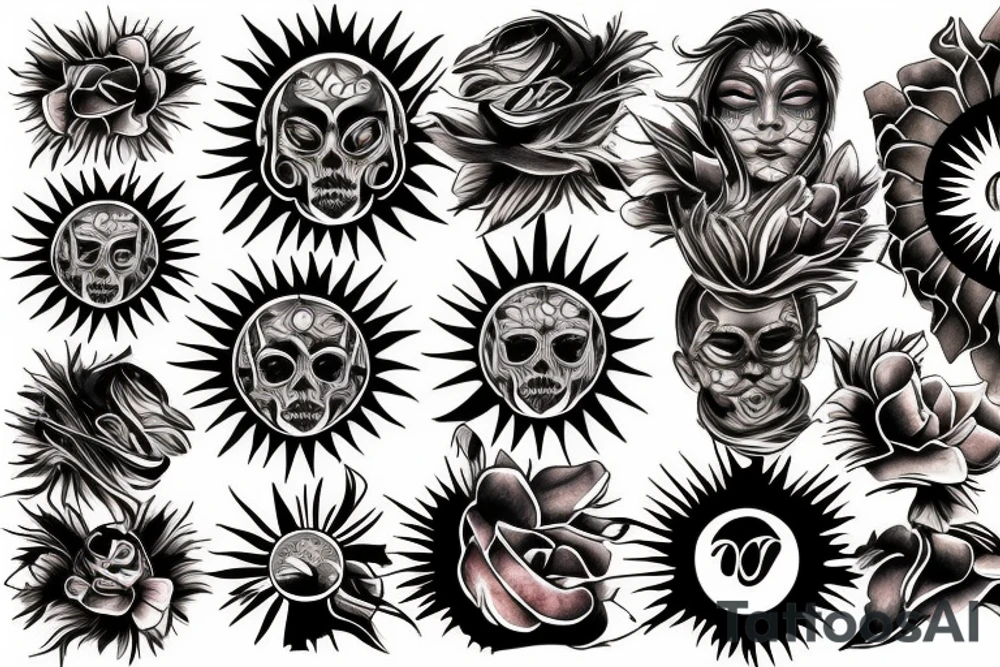 Sunburst tattoo idea
