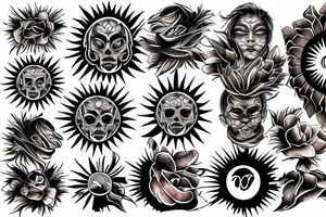 Sunburst tattoo idea