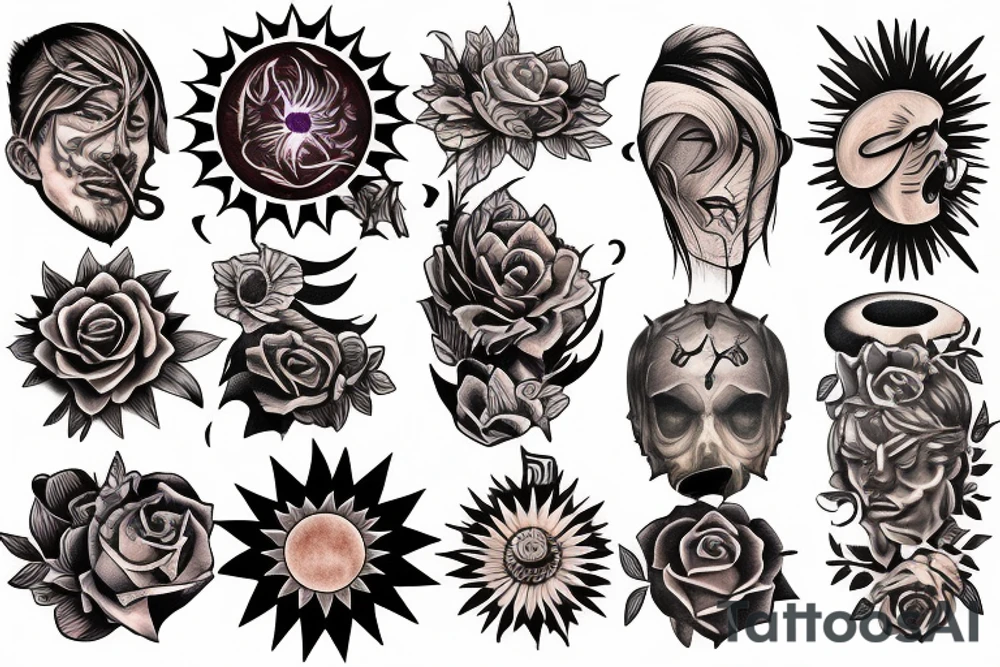 Sunburst tattoo idea