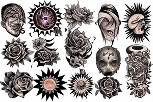 Sunburst tattoo idea