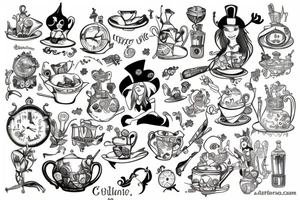 Alice in Wonderland tattoo idea