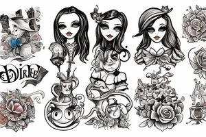 Alice in Wonderland tattoo idea