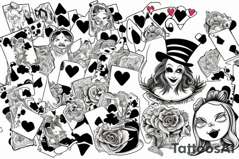 Alice in Wonderland mad hatter tattoo idea