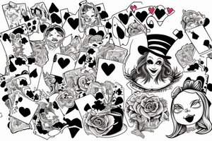Alice in Wonderland mad hatter tattoo idea