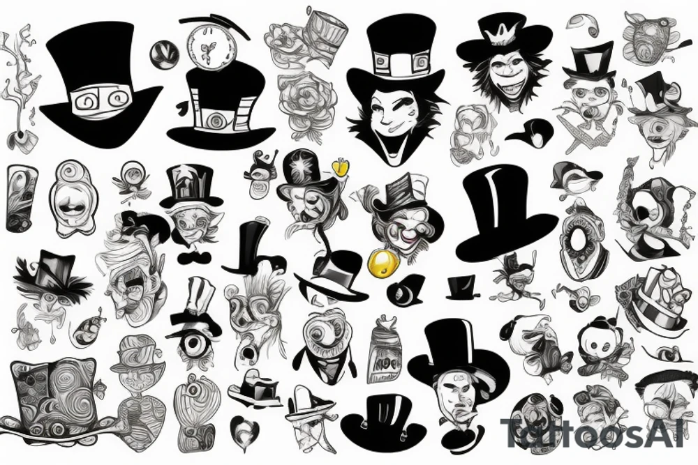 Madd
 hatter tattoo idea