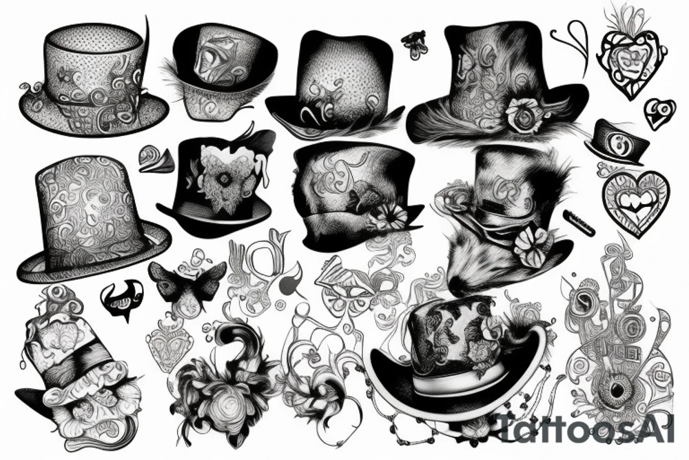 Madd
 hatter tattoo idea