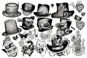 Madd
 hatter tattoo idea