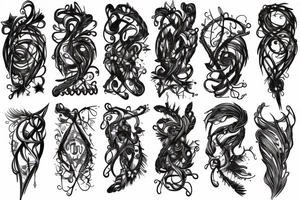 Barbed Chains Intricate Wicked Complex Radiant Smokey Ashes Warped tattoo idea