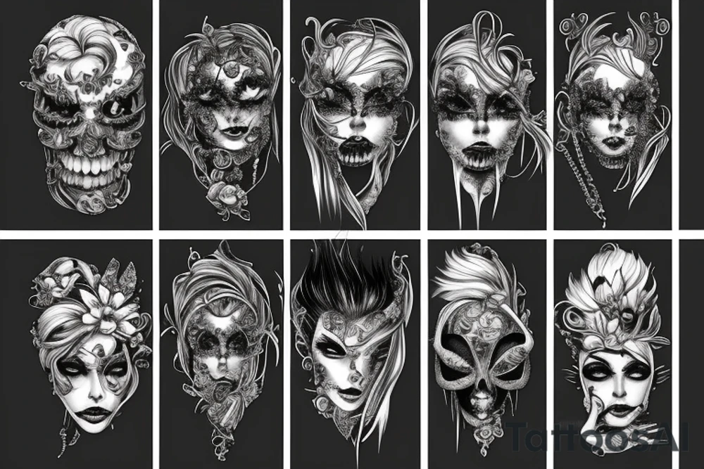 Barbed Chains Intricate Wicked Complex Radiant Smokey Ashes Warped tattoo idea