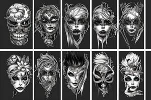 Barbed Chains Intricate Wicked Complex Radiant Smokey Ashes Warped tattoo idea