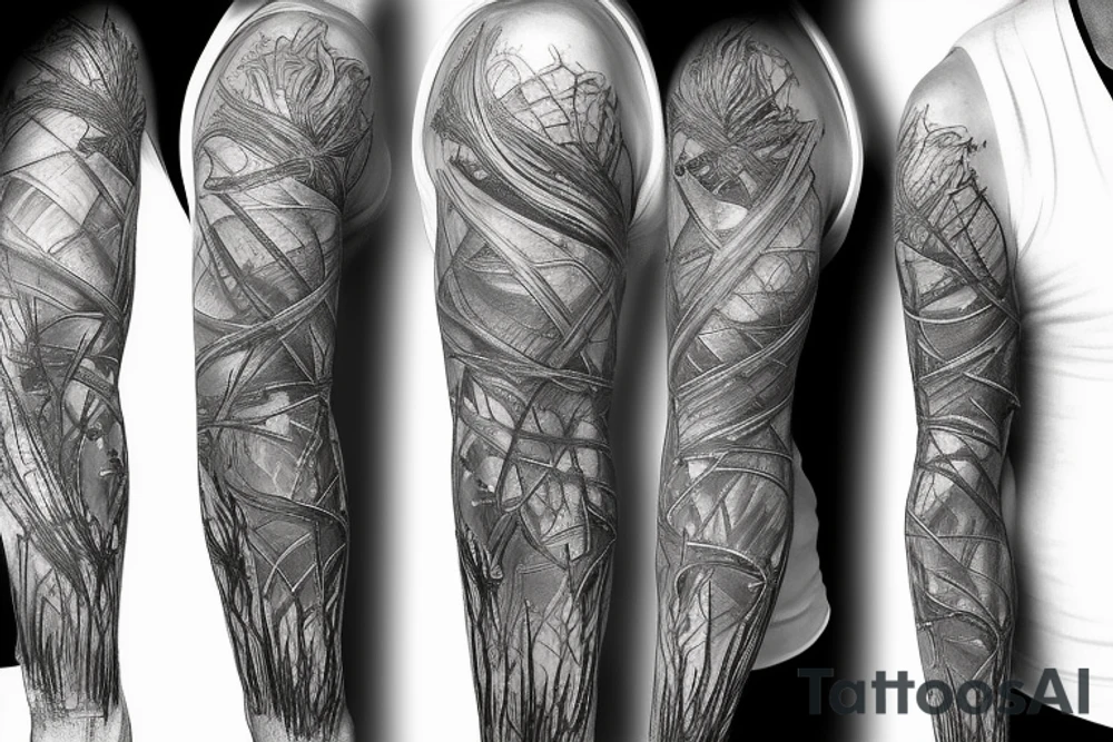 Barbed Chains Intricate Wicked Complex Radiant Smokey Ashes Warped tattoo idea