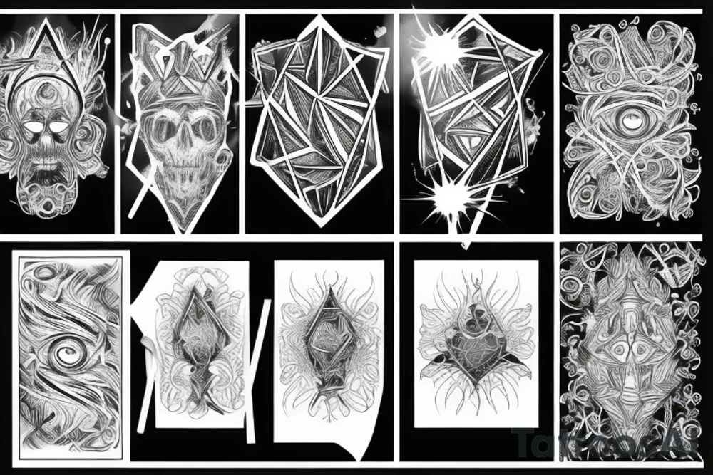 Barbed Chains Intricate Wicked Complex Radiant Smokey Ashes Warped tattoo idea Barbed Chains Intricate Wicked Complex Radiant Smokey Ashes Warped tattoo idea