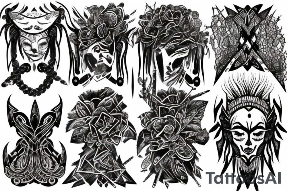 Barbed Chains Intricate Radiant Smokey Ashes Warped tattoo idea