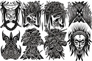 Barbed Chains Intricate Radiant Smokey Ashes Warped tattoo idea