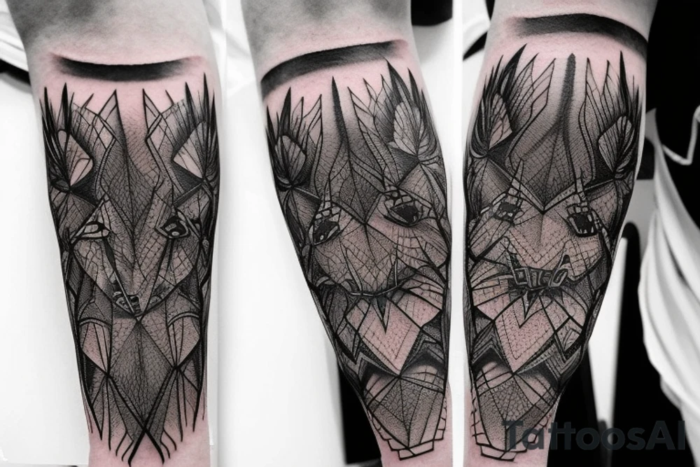 Barbed Chains Intricate Radiant Smokey Ashes Warped tattoo idea
