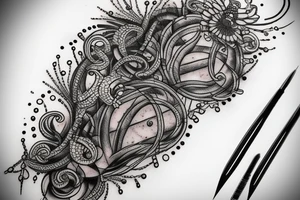 Barbed Chains Intricate Radiant Smokey Ashes Warped tattoo idea
