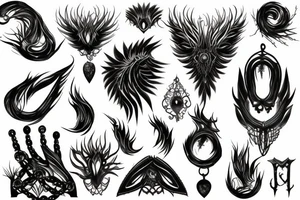 Barbed Chains Intricate Radiant Smokey Ashes Warped tattoo idea