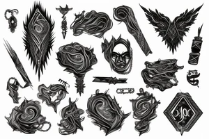 Barbed Chains Intricate Radiant Smokey Ashes Warped tattoo idea