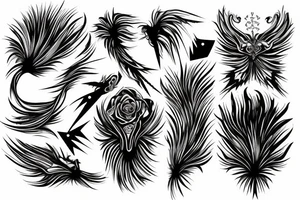 Barbed Chains Intricate Radiant Smokey Ashes Warped tattoo idea
