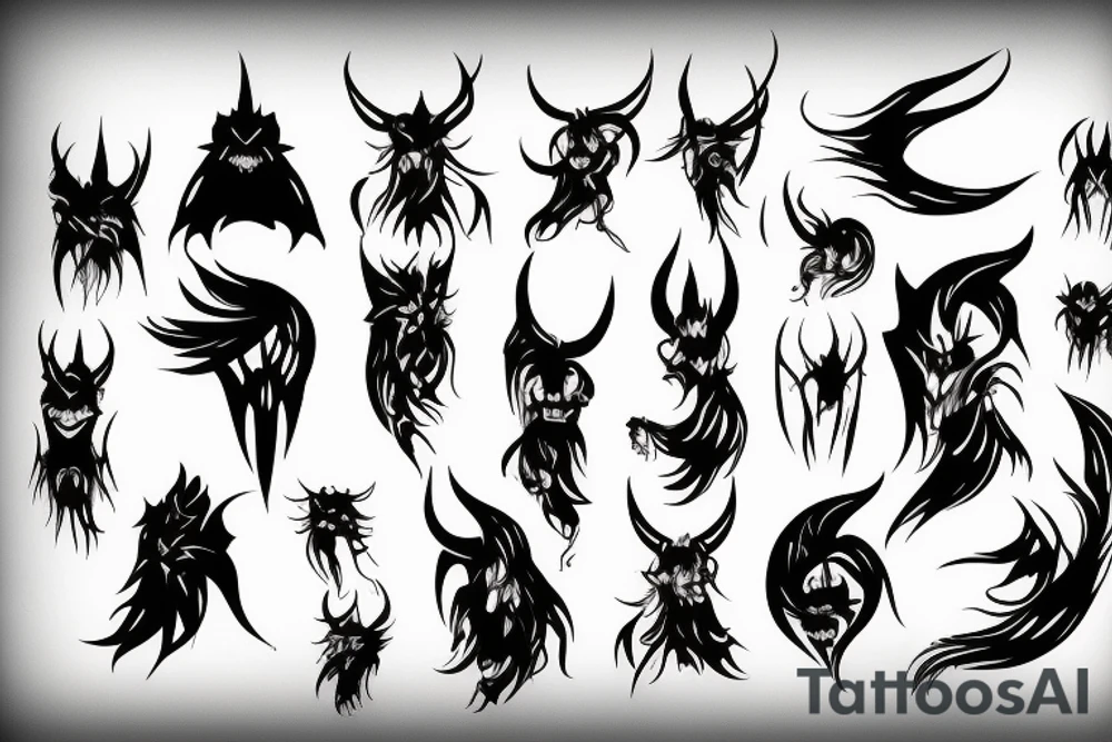 Demon Woman tattoo idea