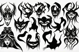 Demon Woman tattoo idea