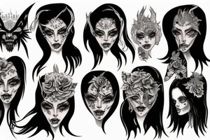 Demon Woman tattoo idea