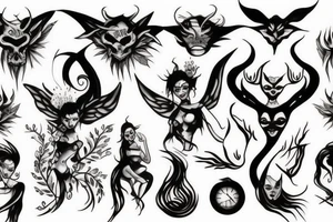 Demon Woman tattoo idea