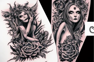 Demon Woman tattoo idea