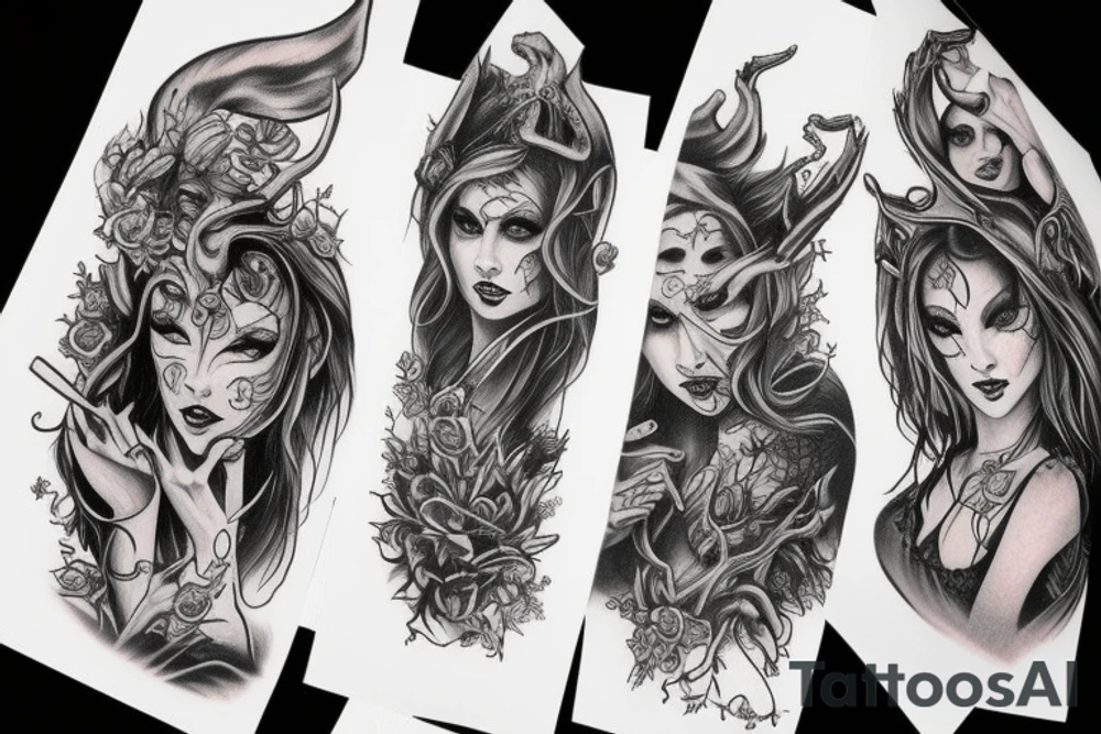 Demon Woman tattoo idea