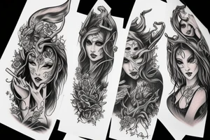 Demon Woman tattoo idea