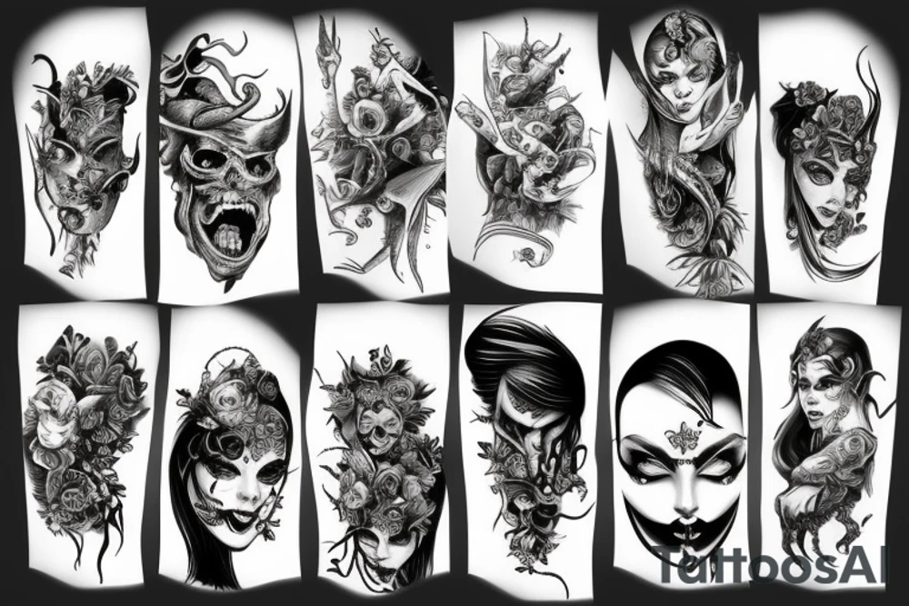 Demon Woman tattoo idea