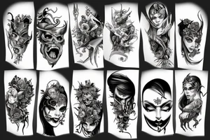 Demon Woman tattoo idea