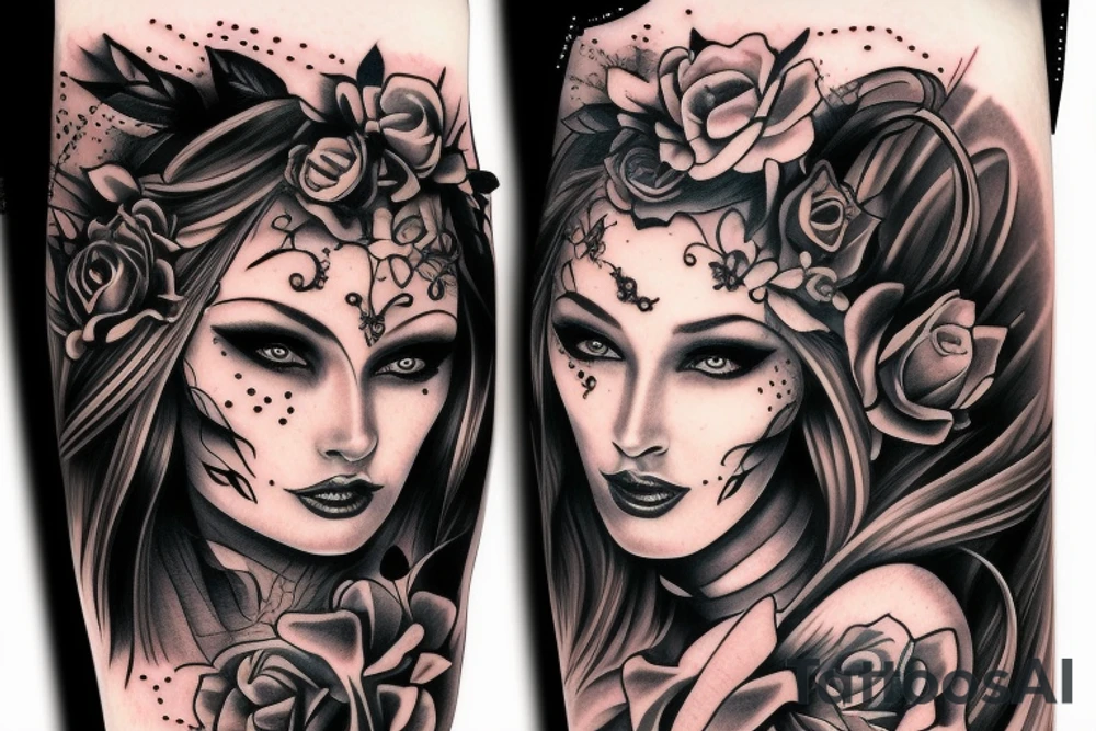 Demon Woman tattoo idea