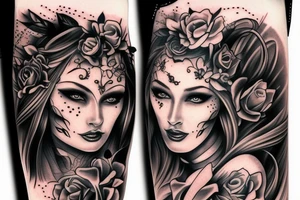 Demon Woman tattoo idea