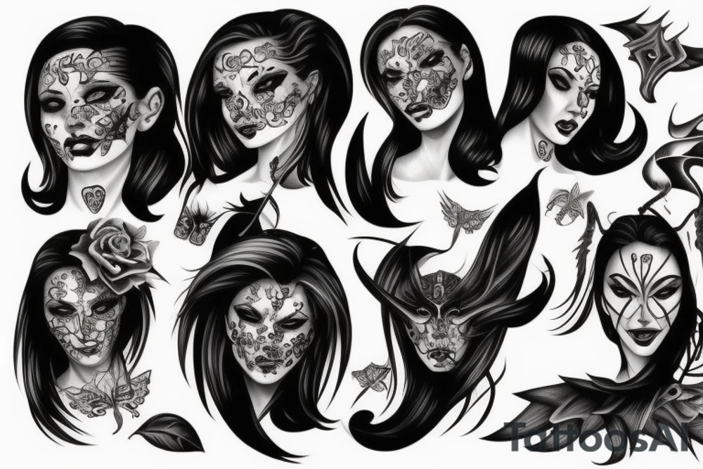 Demon Woman tattoo idea