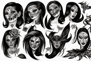 Demon Woman tattoo idea