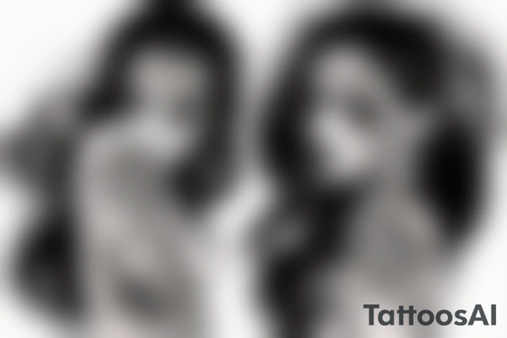 Demonic Badass Woman Babe Thorns Smokey Intricate Detailed Pretty Runes Beautiful tattoo idea