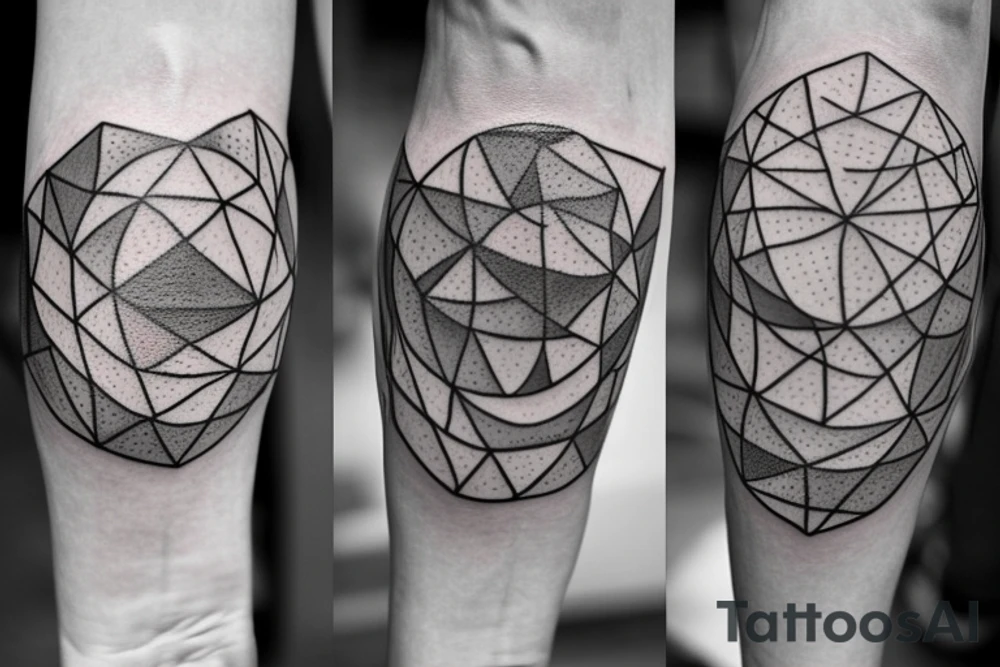 Create a Rectangle shaped tattoo (ratio 1:2) for the forearm.
It should be the outlining of a person jumping rope. The hip should be encircled by a circle. The circle should send lines in ann directions and give the tattoo the rectangle shape. tattoo idea