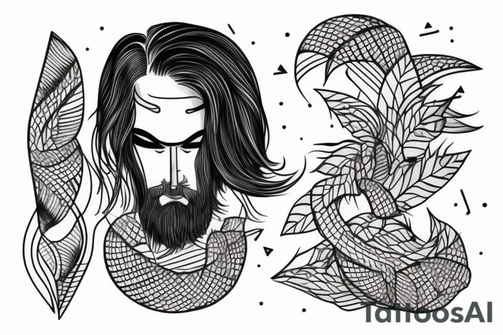 Rectangle shaped fine line tattoo (ratio 1:2) of a person
Moving from austria to hawaii tattoo idea