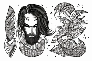 Rectangle shaped fine line tattoo (ratio 1:2) of a person
Moving from austria to hawaii tattoo idea