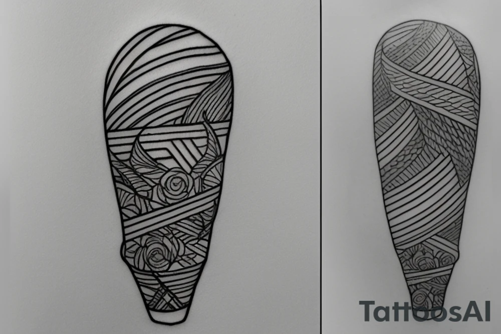 Rectangle shaped fine line tattoo (ratio 1:2) of a surfer in hawaii tattoo idea