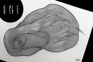 Rectangle shaped fine line tattoo (ratio 1:2) 
Thin lines tattoo idea