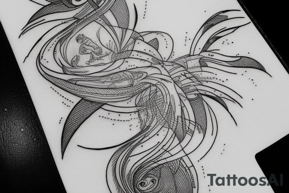 Create a rectangle shaped fine line tattoo (ratio 1:2) on the forearm. It should be made of very fine lines. tattoo idea