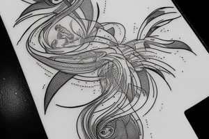 Create a rectangle shaped fine line tattoo (ratio 1:2) on the forearm. It should be made of very fine lines. tattoo idea