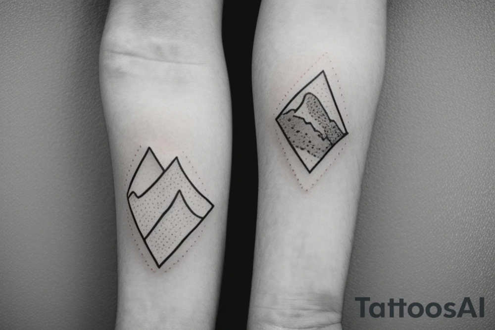 Hawaiian mountains and ocean
Rectangle shaped tattoo idea Hawaiian mountains and ocean
Rectangle shaped tattoo idea