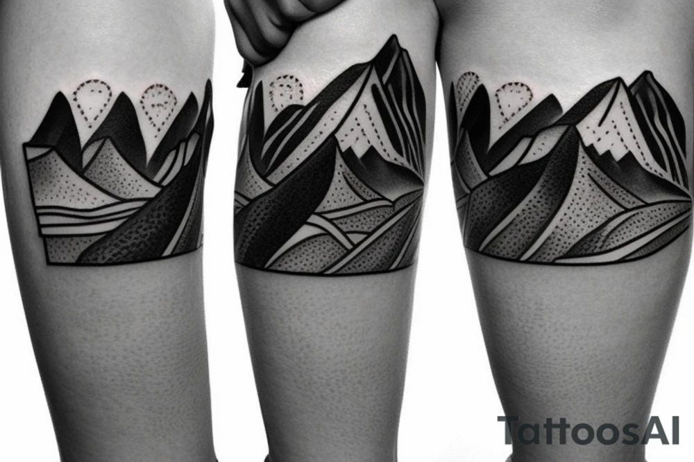 Hawaiian mountains and ocean
Rectangle shaped tattoo idea Hawaiian mountains and ocean
Rectangle shaped tattoo idea
