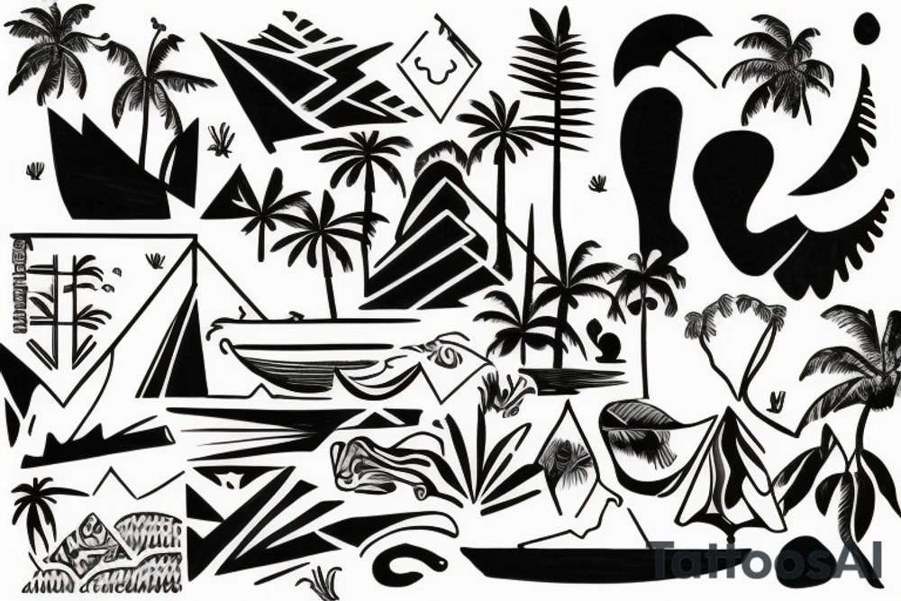 Hawaiian mountains and ocean
Rectangle shaped tattoo idea Hawaiian mountains and ocean
Rectangle shaped tattoo idea